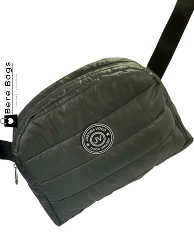 Riñonera verde puffer Justina Vocco