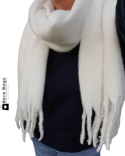 Bufandón Nube blanco Trendy unisex