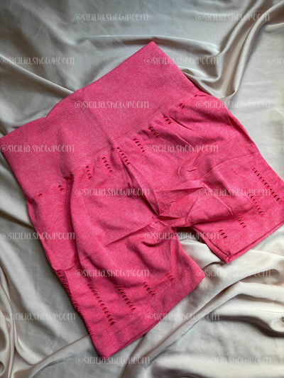 SHORT SEAMLESS MACA ROSA NEON
