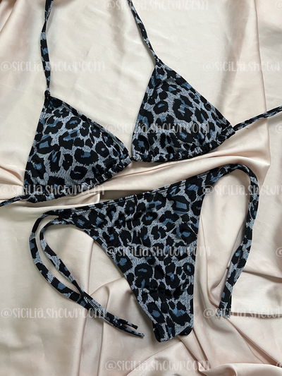 BIKINI ANIMAL PRINT AZUL 
