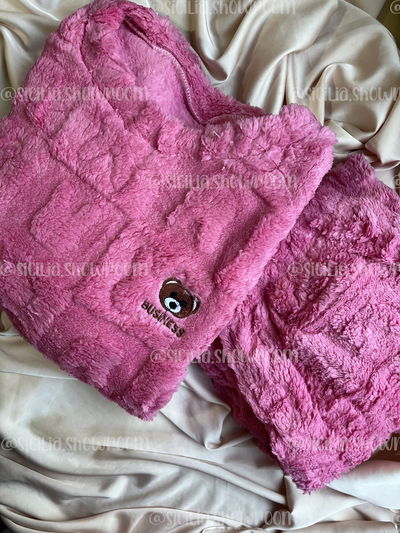 PIJAMA POLAR OSITO FUCSIA
