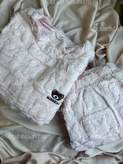 PIJAMA POLAR OSITO ROSA