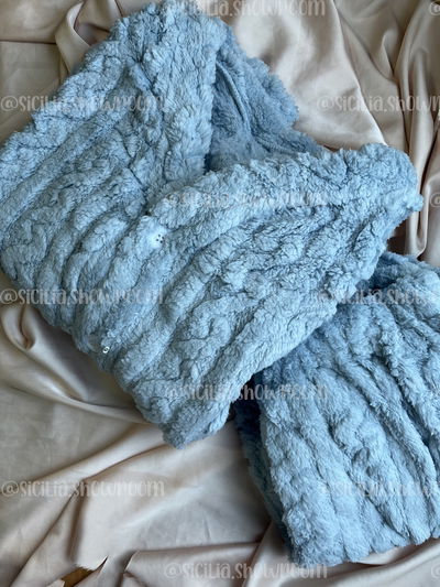 PIJAMA POLAR AMELI CELESTE