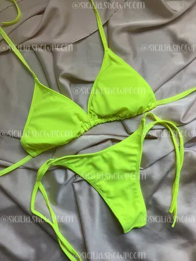 OUTLET BIKINI POCHI AMARILLO NEON T.100