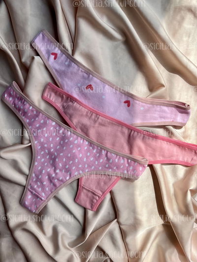 PACK X2 COLALESS ROSAS ESTAMPADAS