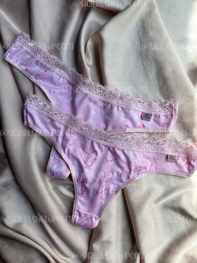 PACK X2 COLALESS ROSAS ESTAMPADAS