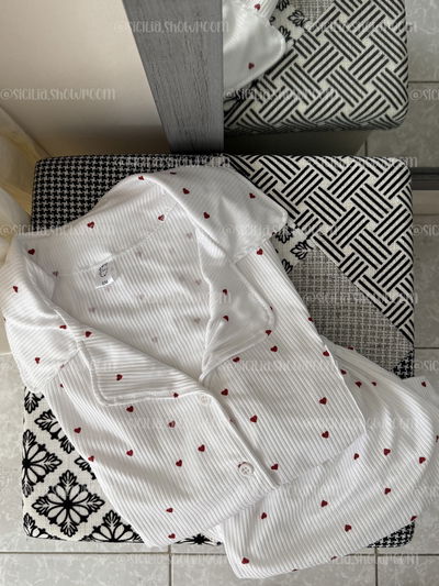 PIJAMA CAMISERO CORAZONES
