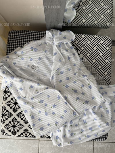 PIJAMA CAMISERO FLORES