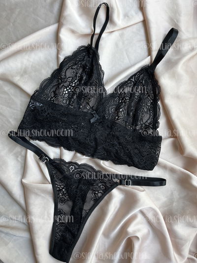 CONJUNTO JAZMIN NEGRO 