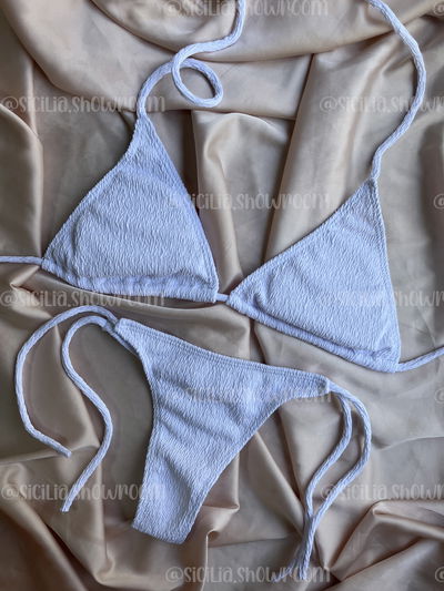 BIKINI GALA TEXTURADA BLANCA