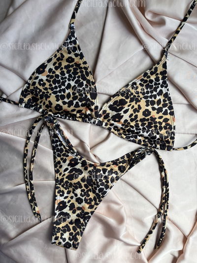 BIKINI EIREN ANIMAL PRINT MOSTAZA
