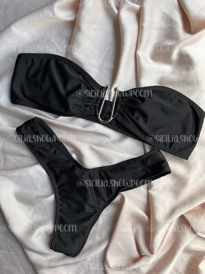 OUTLET BIKINI STRAPLES NEGRA T.85