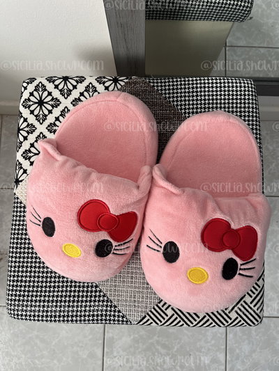 PANTUFLAS HELLO KITTY ROSA