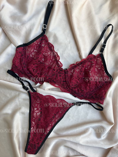CONJUNTO LINDSAY BORDO
