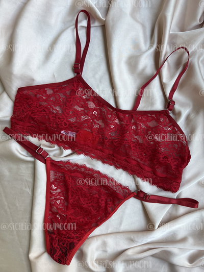 CONJUNTO CAROLINA ROJO