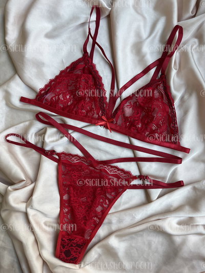 CONJUNTO BLANCA ROJO