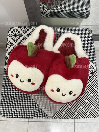 PANTUFLAS MANZANA ROJA