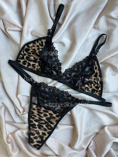 CONJUNTO MARIA ANIMAL CON ENCAJE