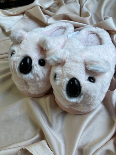 PANTUFLAS KOALA ROSA BEBE