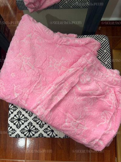 PIJAMA CAPUCHA ROSA