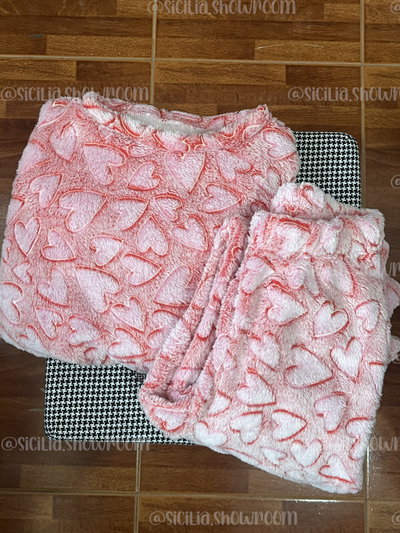 PIJAMA UMA CORAZONES ROJO