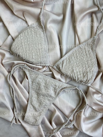 BIKINI PAME NUDE TEXTURADA