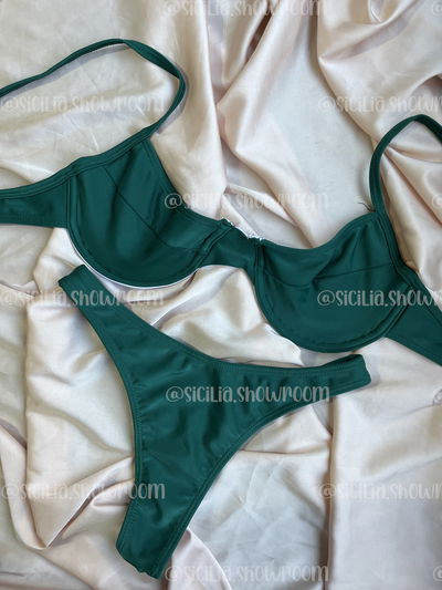 BIKINI CANCUN VERDE CON ARO 