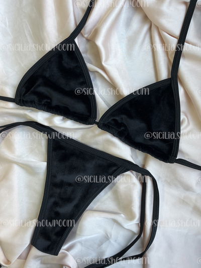 BIKINI TERCIOPELO NEGRA