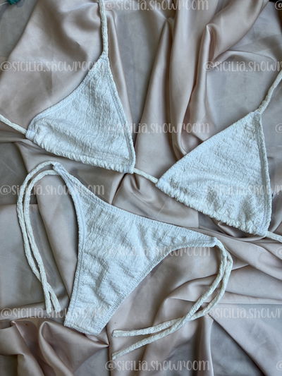 BIKINI PAME BLANCA TEXTURADA
