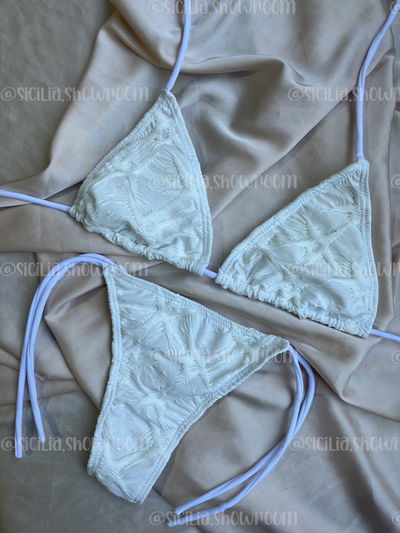BIKINI OLGA TEXTURADA BLANCA