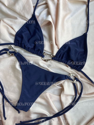 BIKINI MALDIVAS AZUL MARINO