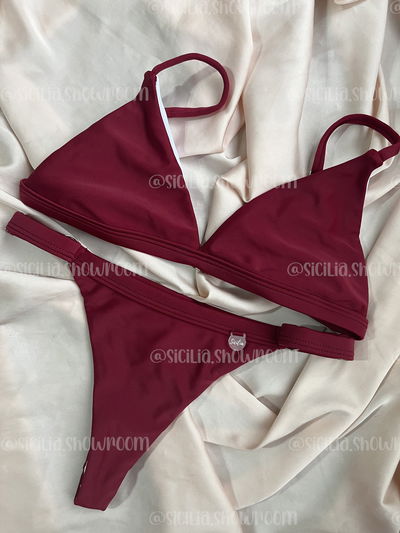 BIKINI COZUMEL BORDO