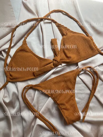 BIKINI TROPEA BAMBU CAMEL