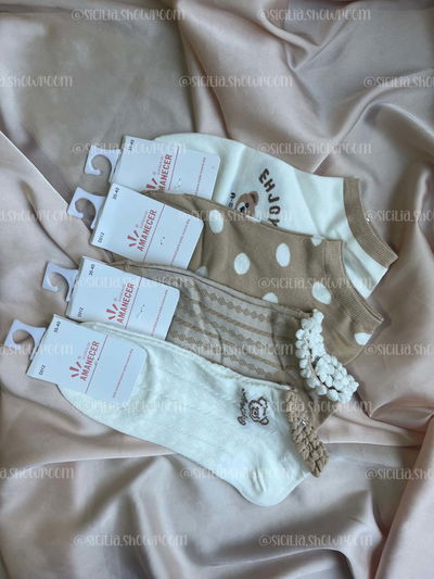 3 PARES DE MEDIAS OSOS MARRONES