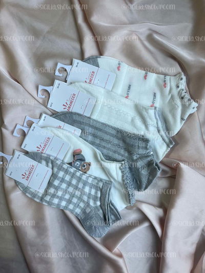 3 PARES DE MEDIAS GRIS