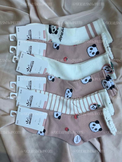 3 PARES DE MEDIAS PANDA