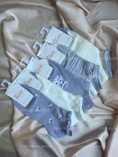 3 PARES DE MEDIAS LILAS
