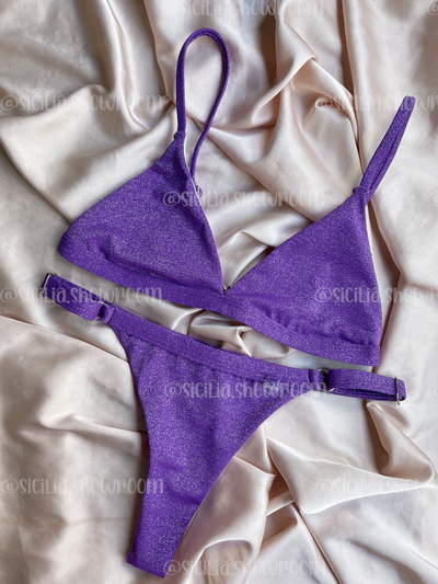 BIKINI COZUMEL BRILLOS VIOLETA