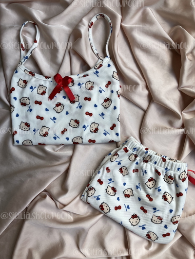 PIJAMA PAOLA HELLO KITTY BLANCO