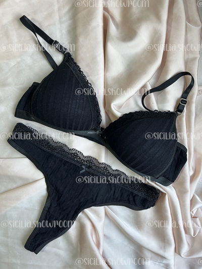 CONJUNTO LETHER NEGRO