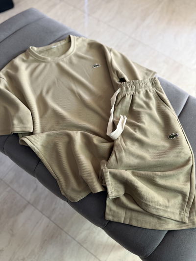 CONJUNTO  IMPORTADO WAFFLE LACOSTE