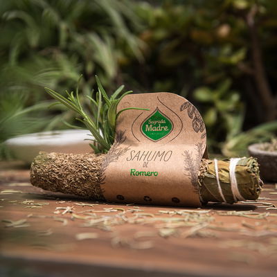 SAHUMO DE ROMERO Y AROMATICAS SAGRADA MADRE