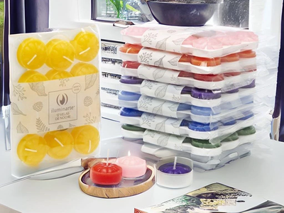 VELA DE NOCHE COLOR ILUMINARTE X 12U.