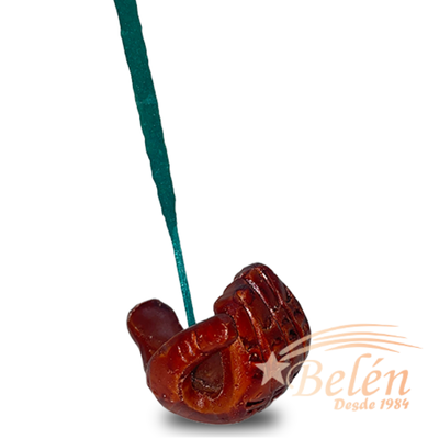 PORTA SAHUMERIO MANO TOBA ESMALTADA CHICA