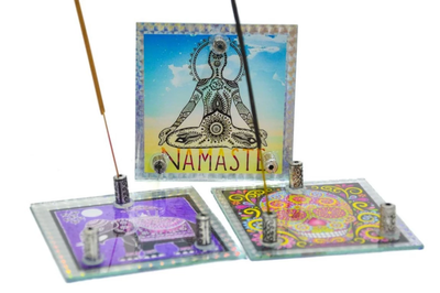 PORTA SAHUMERIO VIDRIO 7CM GRANDE