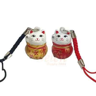COLGANTE GATO DE LA SUERTE CASCABEL