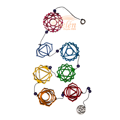 COLGANTE DE PARED 7 CHAKRAS MDF 60CM