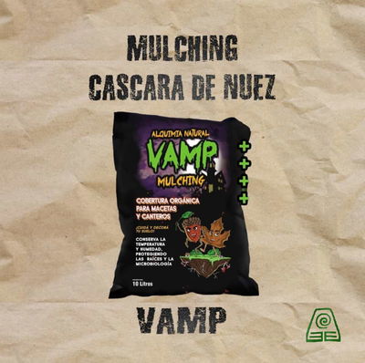 Mulch nuez pecan 10L Vamp Cascarilla Mulching