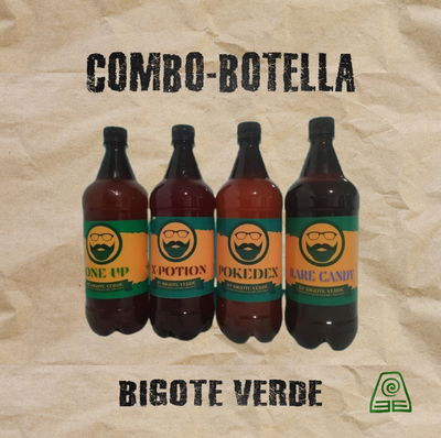 COMBO - BOTELLA (Ciclo completo) 1L Bigote Verde