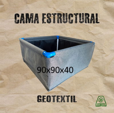 Maceta Geotextil c/estructura 324L - 90x90x40